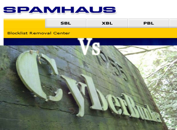Spamhaus under attack by Cyberbunkers