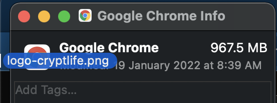 Drag and Drop Google Chrome Icon