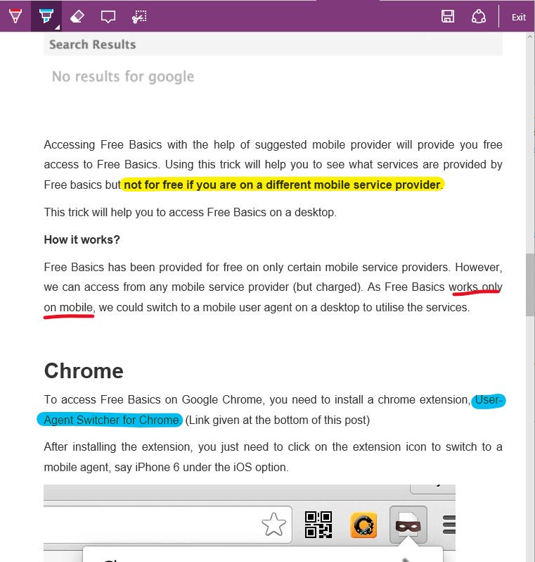 Edge Web Note - Won't switch back to chrome