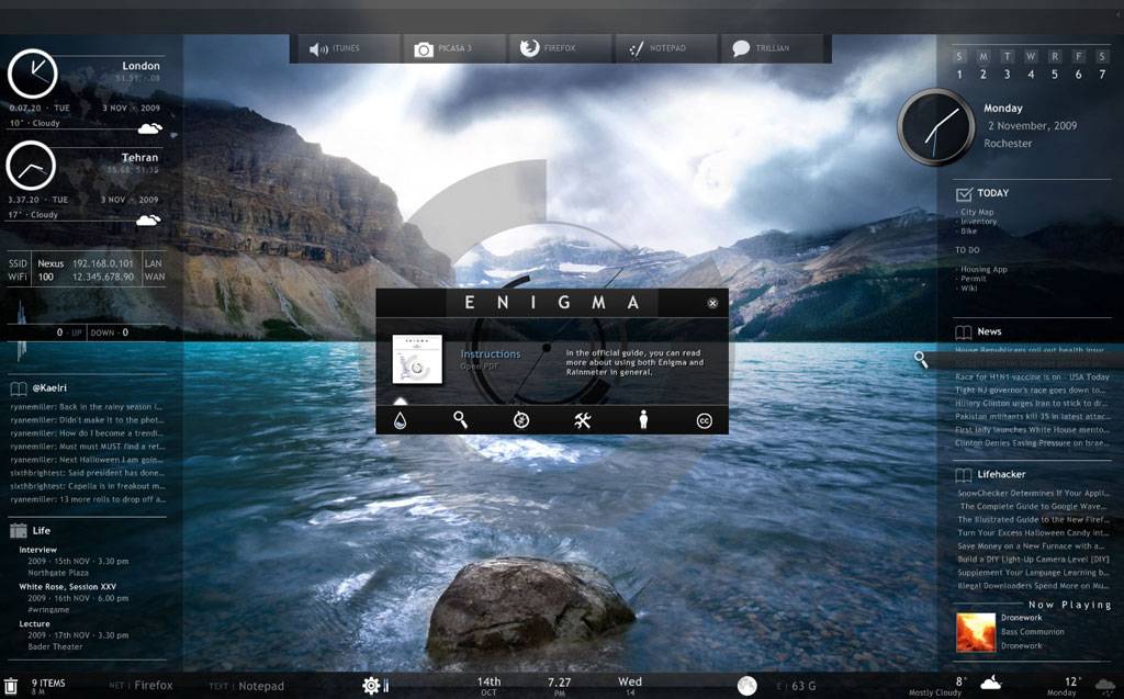 Rainmeter Desktop Customization Software